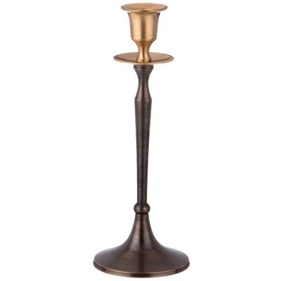 ПОДСВЕЧНИК НА 1 СВЕЧУ. ВЫСОТА=26,5 СМ. ЛАТУНЬ (КОР=24ШТ.)-0