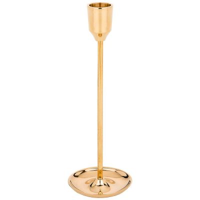 ПОДСВЕЧНИК НА 1 СВЕЧУ. ВЫСОТА=20,5 СМ. ЛАТУНЬ (КОР=48ШТ.)-0