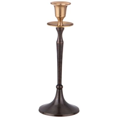 ПОДСВЕЧНИК НА 1 СВЕЧУ. ВЫСОТА=22 СМ. ЛАТУНЬ (КОР=24ШТ.)-0