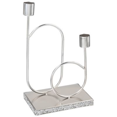 ПОДСВЕЧНИК НА 2 СВЕЧИ 10Х16Х25,5 СМ-0