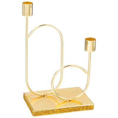 ПОДСВЕЧНИК НА 2 СВЕЧИ 10Х14,5Х25,5 СМ-0