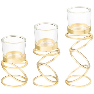 НАБОР ПОДСВЕЧНИКОВ ИЗ 3-Х ШТ. 13/17/21,5 СМ-0