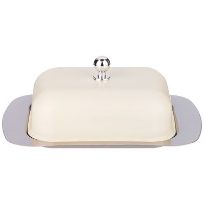 МАСЛЕНКА AGNESS С МЕТАЛЛ. КРЫШКОЙ 19*12*7 СМ-0