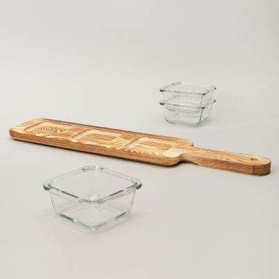 МЕНАЖНИЦА 3-Х СЕКЦИОННАЯ НА ДЕРЕВЯННОЙ ПОДСТАВКЕ 140 МЛ-4