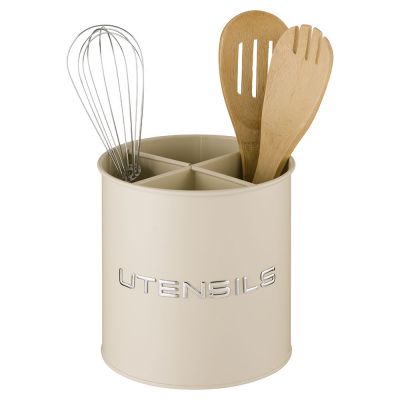 ПОДСТАВКА AGNESS ПОД КУХОННЫЕ ПРИБОРЫ, 14*15 СМ, ЦВЕТ: IVORY-2