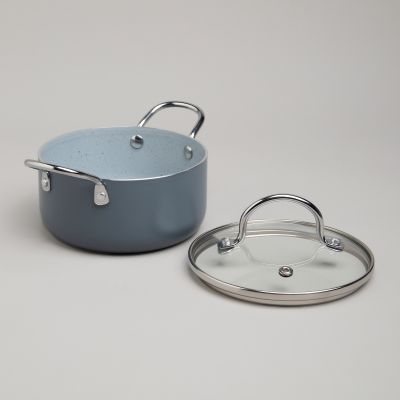 КАСТРЮЛЯ AGNESS С АНТИП. ПОКР.  И СТЕКЛ. КРЫШКОЙ 950 МЛ, 14*7 СМ-3