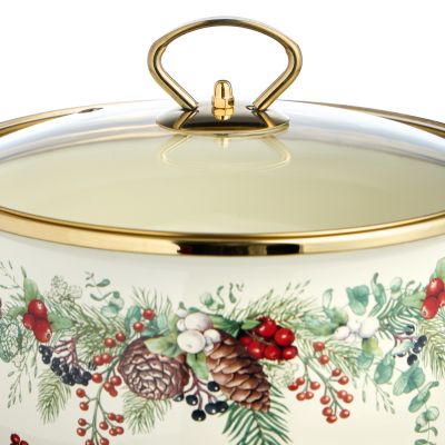 КАСТРЮЛЯ ЭМАЛИРОВАННАЯ AGNESS СО СТЕКЛЯННОЙ КРЫШКОЙ СЕРИЯ 