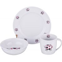 НАБОР ПОСУДЫ НА 1 ПЕРСОНУ 3 ПР.: КРУЖКА 300МЛ+ТАРЕЛКА 21,5СМ + САЛАТНИК 15СМ.