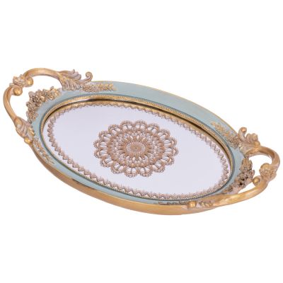 ПОДНОС  ДЕКОРАТИВНЫЙ 43.3*24*5.3CM-2