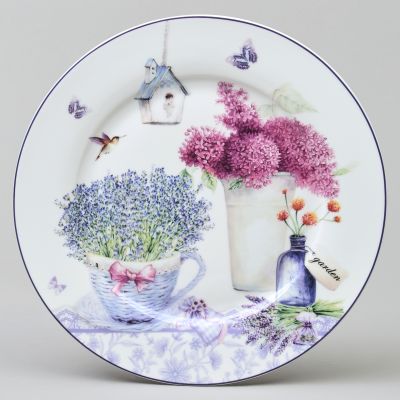 ТАРЕЛКА ЗАКУСОЧНАЯ LEFARD ЛАВАНДОВАЯ ВЕСНА  20,5 СМ МАЛ.УП.=4шт.-0