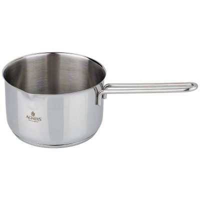 КОВШ AGNESS МОНБЛАН 16Х10СМ, 2 Л, НЕРЖ СТАЛЬ ИНДУКЦИОННОЕ ДНО-0