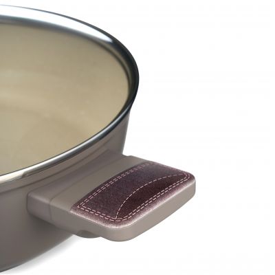 СОТЕЙНИК СО СТЕКЛ. КРЫШКОЙ И АНТИПРИГАРНЫМ ПОКРЫТИЕМ PFLUON MARBLE, 26*7,5 СМ-2