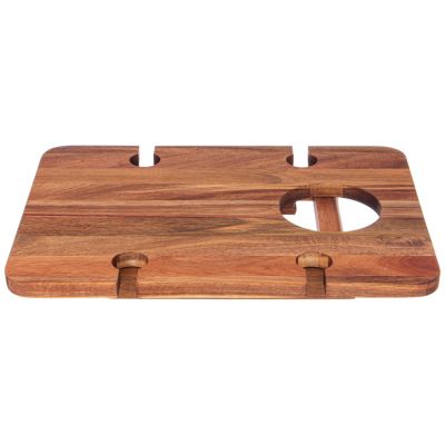 СТОЛИК AGNESS СЕРВИРОВОЧНЫЙ (ВИННЫЙ) АКАЦИЯ 35*25,4*21,4 СМ-3