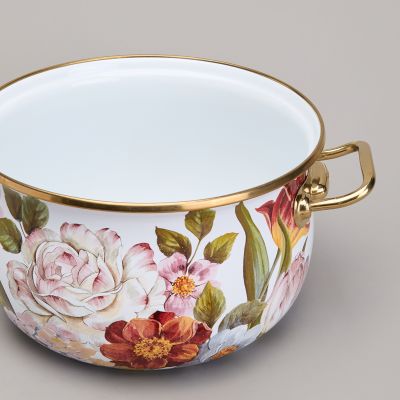 КАСТРЮЛЯ AGNESS ЭМАЛИРОВАННАЯ С КРЫШКОЙ, СЕРИЯ ФЛАНДРИЯ, 3,8Л, ДИА.20СМ-5