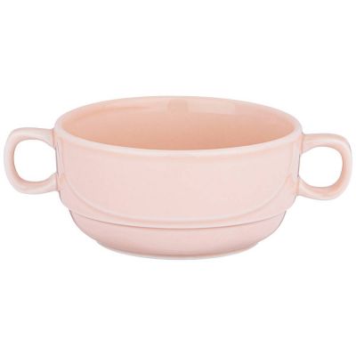 ЧАШКА БУЛЬОННАЯ LEFARD TINT 380МЛ (РОЗОВЫЙ) (КОР=6шт) МАЛ.УП.- 6ШТ. МИН. ПАРТИЯ-0