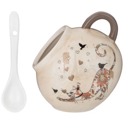 СОЛОНКА С ЛОЖКОЙ AGNESS 