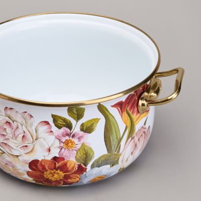 КАСТРЮЛЯ AGNESS ЭМАЛИРОВАННАЯ С КРЫШКОЙ, СЕРИЯ ФЛАНДРИЯ, 2,8Л, ДИА.18СМ-6