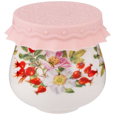 БАНОЧКА  С СИЛИКОНОВОЙ КРЫШКОЙ LEFARD 