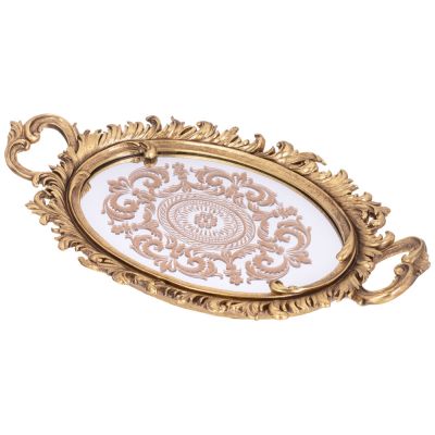 ПОДНОС ДЕКОРАТИВНЫЙ 48*27.7*5.2CM-2