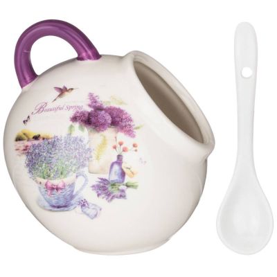 СОЛОНКА С ЛОЖКОЙ AGNESS 