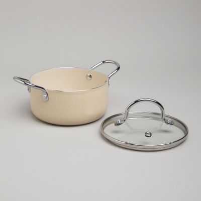 КАСТРЮЛЯ AGNESS С АНТИП. ПОКР.  И СТЕКЛ. КРЫШКОЙ 950 МЛ, 14*7 СМ-3