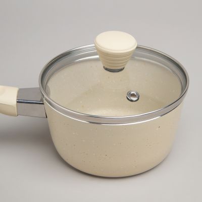 КОВШИК AGNESS АНТИП. ПОКР. РУЧКА SOFT TOUCH  И СТЕКЛ. КРЫШКОЙ 600 МЛ 12*6 СМ-3