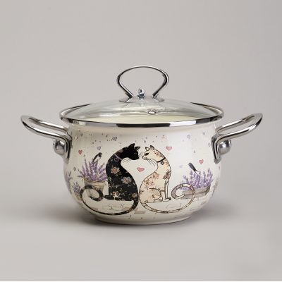 НАБОР КАСТРЮЛЬ ЭМАЛИРОВАННЫЙ, СЕРИЯ 