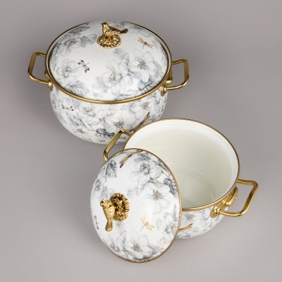 НАБОР КАСТРЮЛЬ AGNESS ЭМАЛИРОВАННЫХ СЕРИЯ 