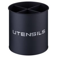 ПОДСТАВКА AGNESS ПОД КУХОННЫЕ ПРИБОРЫ, 14*15 СМ, ЦВЕТ: BLACK