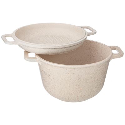 КАЗАН С КРЫШКОЙ ГРИЛЬ AGNESS 