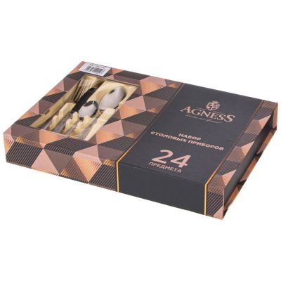 НАБОР СТОЛОВЫХ ПРИБОРОВ AGNESS НА 6 ПЕРСОН 24 ПР.-1