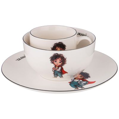 НАБОР ПОСУДЫ LEFARD САМЫЙ ОТВАЖНЫЙ, 3 ПР.: САЛАТНИК 470МЛ, ТАРЕЛКА 20СМ, КРУЖКА 220МЛ-2