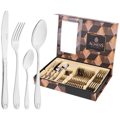 НАБОР СТОЛОВЫХ ПРИБОРОВ AGNESS НА 6 ПЕРСОН 24 ПР.-0