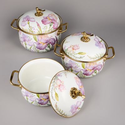 НАБОР КАСТРЮЛЬ AGNESS ЭМАЛИРОВАННЫХ СЕРИЯ 