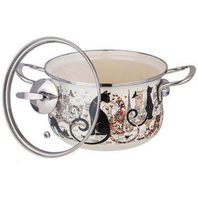 НАБОР КАСТРЮЛЬ AGNESS ЭМАЛИРОВАННЫХ СЕРИЯ 