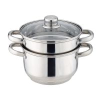 КАСТРЮЛЯ-ПАРОВАРКА AGNESS 2-Х ЯРУСНАЯ, 3 ПРЕДМЕТА, СЕРИЯ 