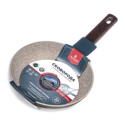 СКОВОРОДА С АНТИПРИГАРНЫМ ПОКРЫТИЕМ PFLUON MARBLE, 20*4,5 СМ-4