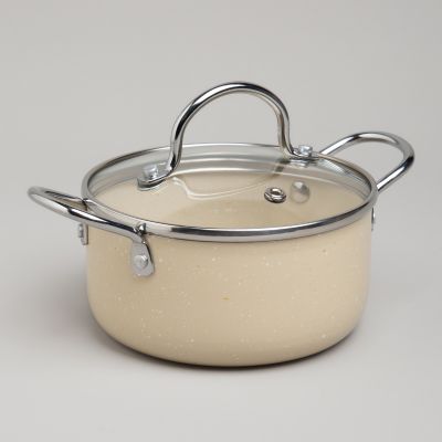 КАСТРЮЛЯ AGNESS С АНТИП. ПОКР.  И СТЕКЛ. КРЫШКОЙ 950 МЛ, 14*7 СМ-2