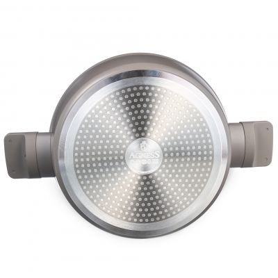 СОТЕЙНИК СО СТЕКЛ. КРЫШКОЙ И АНТИПРИГАРНЫМ ПОКРЫТИЕМ PFLUON MARBLE, 26*7,5 СМ-6