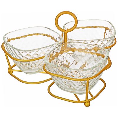 МЕНАЖНИЦА 3 СЕКЦИИ НА ПОДСТАВКЕ 250 МЛ 10,3*10,3*6,5СМ-0