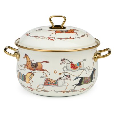 КАСТРЮЛЯ LEFARD ЭМАЛИРОВАННАЯ С КРЫШКОЙ, СЕРИЯ PASSAGE, 4,8Л, ДИА.22СМ ПОДХОДИТ ДЛЯ ИНДУК.ПЛИТ-0