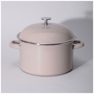 КАСТРЮЛЯ AGNESS ЭМАЛИРОВАННАЯ С ЭМАЛ.КРЫШКОЙ СЕРИЯ 