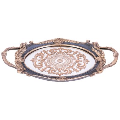 ПОДНОС ДЕКОРАТИВНЫЙ 47*25.7*5.4CM-0