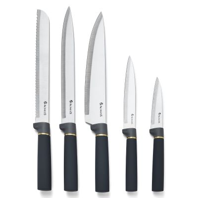 НАБОР AGNESS ИЗ 11ПР: 5 НОЖЕЙ,ПОДСТАВКА,ПОЛОВНИК,ЛОЖКА,ЛОПАТКА,ШУМОВКА,ЛОЖКА ДЛЯ СПАГЕТТИ-1