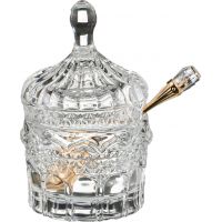 ИКОРНИЦА С ЛОЖКОЙ 125 МЛ. 7,5*7,5 СМ. ВЫСОТА=12 СМ. КОЛЛЕКЦИЯ 