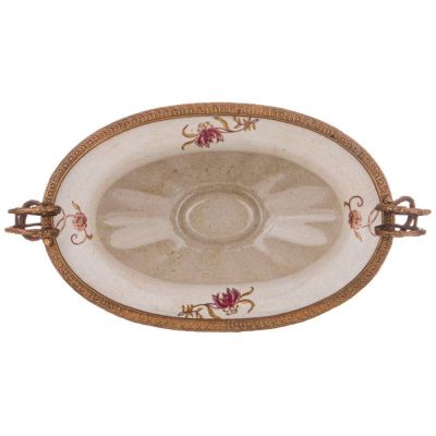 ВАЗА ДЛЯ ФРУКТОВ С РУЧКАМИ 33*17 СМ ВЫСОТА=20 СМ-2