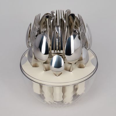 НАБОР СТОЛОВЫХ ПРИБОРОВ НА ВРАЩАЮЩЕЙСЯ ПОДСТАВКЕ, 24ПР-4