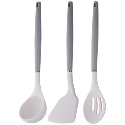 НАБОР AGNESS ИЗ 9ПР: 5 НОЖЕЙ, ПОЛОВНИК, ЛОПАТКА И ШУМОВКА, ВРАЩАЮЩАЯСЯ ПОДСТАВКА, ЦВЕТ: СЕРЫЙ-5