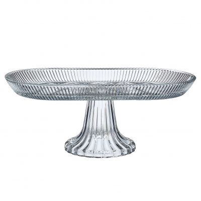 БЛЮДО НА НОЖКЕ ОВАЛЬНОЕ 28*14*12 СМ-1