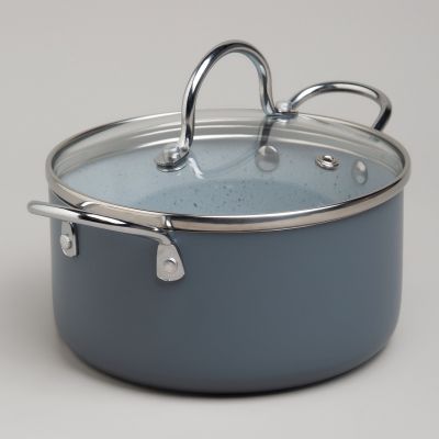 КАСТРЮЛЯ AGNESS С АНТИП. ПОКР.  И СТЕКЛ. КРЫШКОЙ 1350 МЛ, 16*8 СМ-2